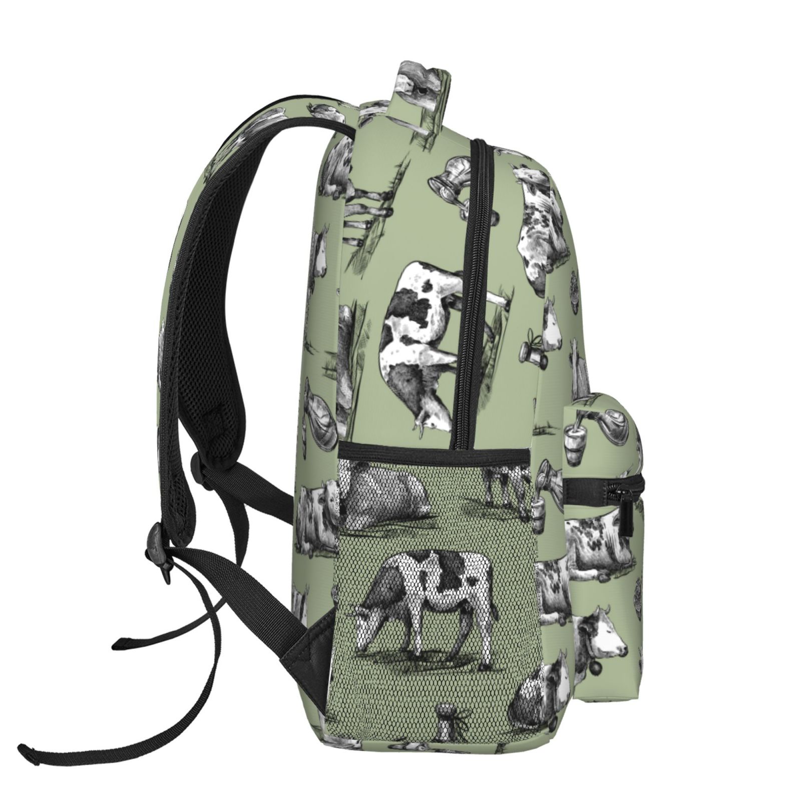 Horeoi Farm Cows Print Eco-Friendly Lightweight Student Backpack for School Travel - Ergonomic Padded Laptop Compartment & Multi-Pocket Design