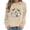 Khaki, variant on Aboser Lovely Halloween Sweatshirts for Women Graphic Shirt Classic Crewneck Tunics Warm Cozy Long Sleeve Pullover Sweatshirt Y2k Clothes