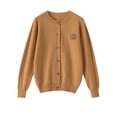 thumbnail image 5 of Aliselect Otoño Invierno 100% Lana Merino Mujeres Cárdigan Manga Larga Color Sólido Suéter de Cachemira Prendas de Punto Suaves Tops, 5 of 5