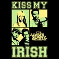 thumbnail image 2 of Men's It's Always Sunny In Philadelphia Kiss My Irish  Graphic T-Shirt, 2 of 5