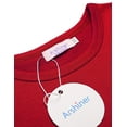 thumbnail image 3 of Arshiner Girls Long Sleeve Stretchy Dress A line Twirly Skater School Party Dress, 3 of 9