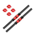 thumbnail image 3 of BAOSITY 2 Pieces Dumbbell Bars Barbell Handle Dumbellsweights Set with 4 Collars for Weightlifting Exercise Sport Fitness Accessories 35cm, 3 of 7