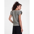 thumbnail image 4 of Scenario Women's Sweater with Flutter Sleeves, Lightweight, Sizes XS-XXXL, 4 of 6