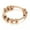 rose gold, variant on Stainless Steel Rotating Rings Spinner Band Couple Rings Anti-anxiety Simple US-multicolor-7