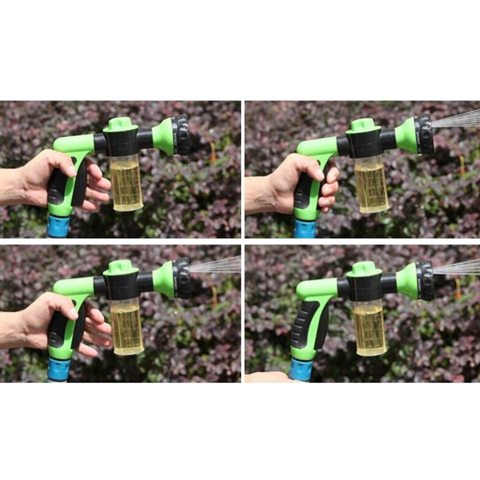 Fzaqwen Nozzle Sprayer Washer Heavy Duty Watering Garden Hose Nozzle Hose Nozzle Foam Sprayer for Lawn Cleaning Patio Garden Black