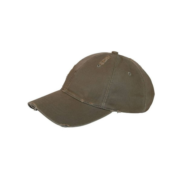 MC Distressed Adjustable Hook and Loop Closure Adventure Hat