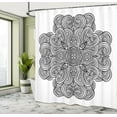thumbnail image 5 of Ambesonne Black White Shower Curtain, Celtic Art, 69"Wx75"L, Black White, 5 of 5