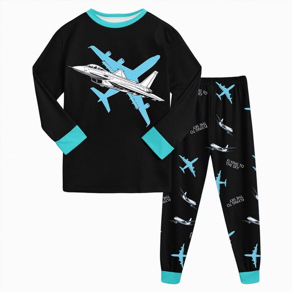 TOWED22 Toddler Boys Fall Outfit Baby Winter Clothes Long Sleeve Crewneck Sweatshirt Pants Set Color Block Sweats Size:3-4 Y,Color:Black