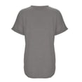 thumbnail image 5 of Kingdiese Womens Casual Short Sleeve Button Front Tunic Top Solid Summer Fashion Tee Girls Size 13, Size S, 5 of 5
