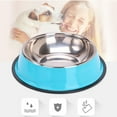 thumbnail image 3 of Tiberpet Pets Bowls Cat Dog Food Bowls Use for Food and Water Stainless Steel Dog Bowls Metal Non-slip Bowl Base Cat Dog Supplies for Indoor Cats Dog Small Dogs, 3 of 6