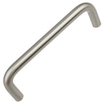 GlideRite 4 in. Center Solid Steel Wire Cabinet Pull, Stainless Steel finish