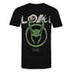 thumbnail image 1 of Loki - Camiseta Emblema de Algodón para Hombre (Negro), 1 of 2