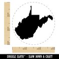 thumbnail image 2 of West Virginia State Silhouette Self-Inking Rubber Stamp Ink Stamper - Brown Ink - Small 3/4 Inch, 2 of 7