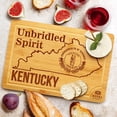 thumbnail image 6 of Bamboo State Cutting Board for Kitchen – Kentucky Cheese Board, Charcuterie Platter & Serving Tray, (15" x 10"), 6 of 7
