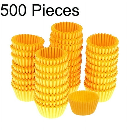 Standard Natural Cupcake Liners, 500 Count, No Smell, Food Grade & Grease-Proof Baking Cups Paper