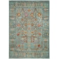 thumbnail image 4 of SAFAVIEH Valencia Grigor Traditional Polyester Area Rug, Steel Blue, 5' x 8', 4 of 7