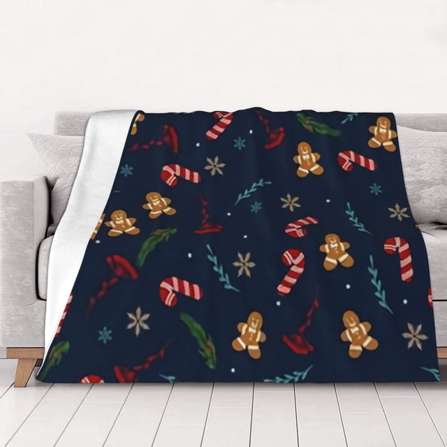 Manta de forro polar navideña, súper suave y acogedora, ideal para hombres, mujeres, ancianos y niños. Características: súper suave, 40 x 30 pulgadas.