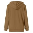 thumbnail image 5 of Aloohaidyvio Hoodies,Women Sweatshirt Casual Crewneck Loose Hooded Drawstring Pocket Tops, 5 of 5