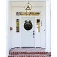 thumbnail image 2 of Hocus Pocus Co Door Sign Home Decor Round Wood Wreaths Wall Hanging Sign Farmhouse Porch Sign Front Door Decoration for Housewarming Gift All Seasons Holiday,11In, 2 of 5