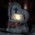 thumbnail image 6 of Memorial Heart Shaped Dog Statue For Pet Loss Remembrance and Home Garden Decor Personalized Pet Memorial Cross Grave Marker With Rose Engraving Ideal for Garden or Tombstone Commemoration, 6 of 7