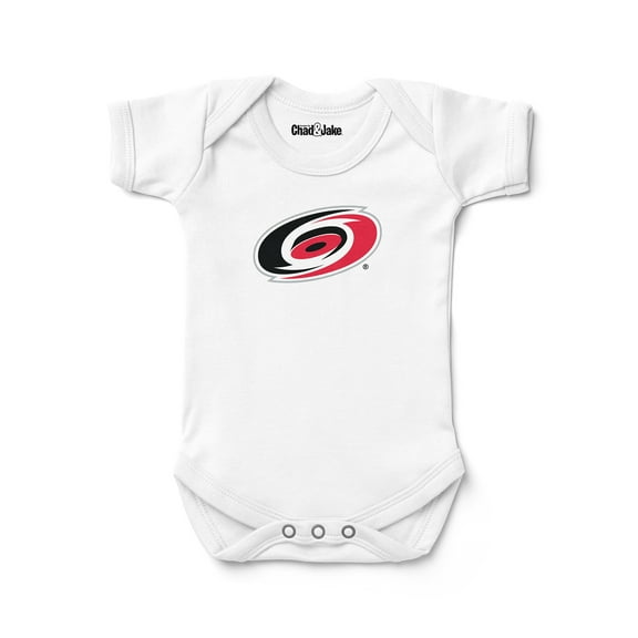 Newborn & Infant Chad & Jake White Carolina Hurricanes Logo Bodysuit