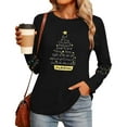 thumbnail image 4 of Christmas Shirts for Women Funny Merry Christmas Graphic T Shirts V Neck Long Sleeve Xmas Tops Blouse, 4 of 7