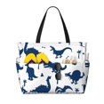 thumbnail image 1 of Fotbe Cute Cartoon Dinosaurs Bolsa de Viaje para Playa - Resistente al Agua, Bolsa Tote de Gran Capacidad y Ligera con 7 Bolsillos para Mujeres y Hombres, 1 of 7