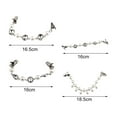 thumbnail image 6 of Hyasfey Shawl Clip Faux Pearl Rhinestone Clip Design Chain Style Fine Craftsmanship Elegant Decoration Jewelry Vintage Sweater Shawl Chain Clip for Working, 6 of 8