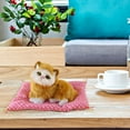 thumbnail image 3 of Simulation Cat Toy with Cloth Mat Sound Making Lifelike Movable Doll Educational Kids Gift Home Car Decoration for Over Three Years Old 6.7x5.5 Inch, 3 of 7