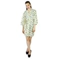 thumbnail image 3 of Bimba Women Floral Cotton Custom Short Robe Getting Ready Bridesmaid Robe CoveUp, 3 of 6