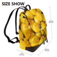 thumbnail image 2 of Salouo Ripe Yellow Lemon Pattern PU Leather Backpack,Purse for Women Fashion Multipurpose Design Handbag Ladies Shoulder Bags Travel Backpack, 2 of 4