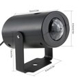 thumbnail image 4 of Luz de escenario Irfora Etapa 9W RGBW Mini onda de agua efecto de ondas de luz LED de velocidad 7 colores ajustables lámpara con gestión automática IR Remote Support estático color RGB Irfora Luz de escenario, 4 of 5