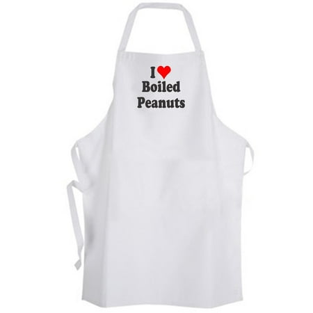 

Aprons365 - I Love Boiled Peanuts – Apron - Raw Green Peanut Food Chef Cook