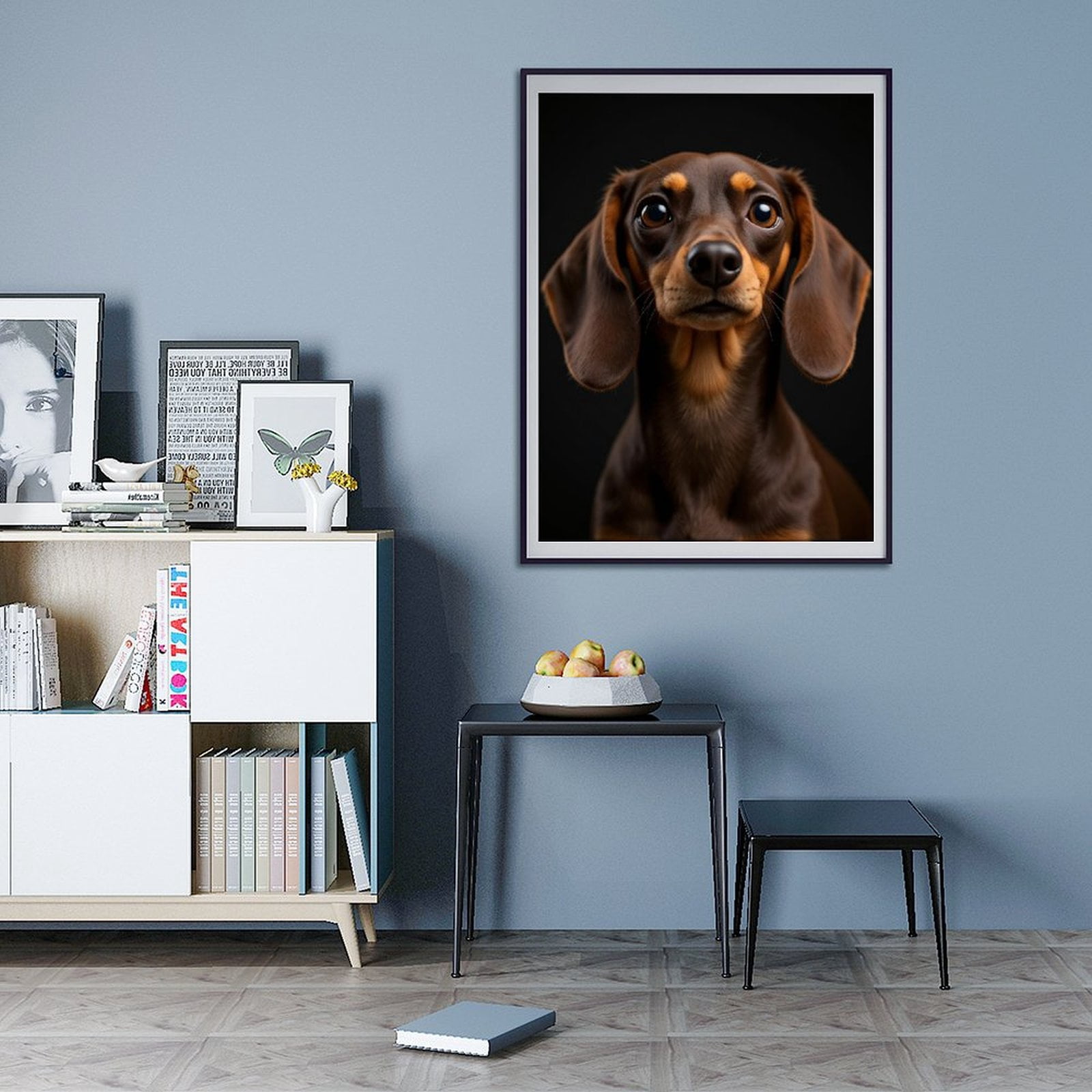 Diamond Art Kits for Adults - 5d Brown Dachshund Closeup Portrait Diamond Painting for Adults, Diamond Art for Adults Beginners, Diamond Painting Kits for Adults for Home Wall Decor