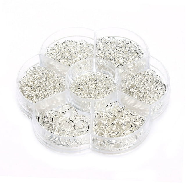 1450 Pieces/Set Open Jump Rings Bangle 3-10mm Connectors Jewellery Findings DIY Crafting Handicraft Accessories Silver