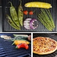 thumbnail image 7 of 5 Pcs Grill Mesh Mat Reusable BBQ Grill Mats Black Outdoor Barbecue Baking Accessories Works on Gas Charcoal Electric Grill for Grilling Meat, Steak, Fish, Vegetables, Non-Stick,16"x12",Black, 7 of 7