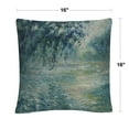 thumbnail image 4 of Monet 'Morning On The Seine' 16 X 16 Decorative Throw Pillow, 4 of 4
