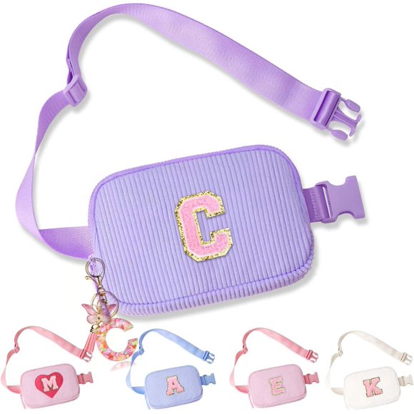 shiyou-Belt Crossbody Bag for Girls Women - girls fanny pack ages 8-12 Teen Birthday Gifts Small Waist Packs Trendy Kids Fanny Pack, Purple, C