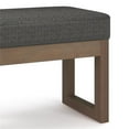 thumbnail image 4 of Pemberly Row Banc d'Entrée Moderne de 26 Pouces en Tissu Tweed, Brun Foncé, 4 of 6