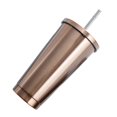 thumbnail image 2 of Taza moderna de 500ml perfecl con paja de acero inoxidable Aislada Dorado, 2 of 8