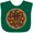 Green, variant on Inktastic Chocolate Doughnut Boys or Girls Baby Bib