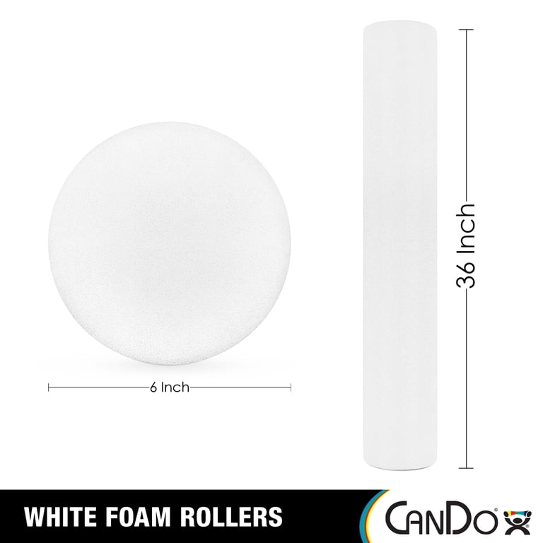 CanDo Professional Grade White Foam Roller, 36-Inch photo 2