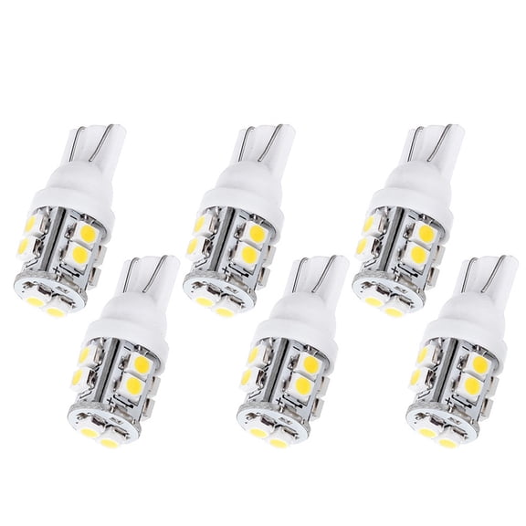 cciyu 6 piece Super White T10 Wedge W5W 921 168 194 10-3528-SMD LED Light bulbs Replacement fit for 2000-2013 For Honda Insight
