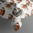 thumbnail image 5 of Football Helmets with Bows Pattern Square Tablecloth,Waterproof Square Table Cover,Wipeable Spillproof Washable Table Cover for Home Kitchen Party Decor 52"x52"(132x132cm), 5 of 6