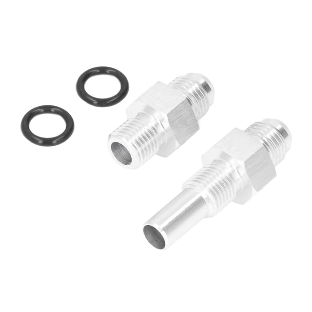 4L80E metal duradero -6AN a 1/4 pulg NPSM Adaptador de enfriador de transmisión de goma con rosca de 0516 pulg Puerto delantero trasero para GM 4L80E LS1 LM7 LR4 LQ4 LS6 L59 ANGGREK Otros
