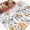 White Orange Gray, variant on 8'x10' Area Rugs, Grey Orange Spring Floral Indoor Outdoor Area Rug for Living Room Bedroom, Summer Botanical Farmhouse Washable Bathroom Rugs Kitchen Floor Carpet Mats Home Decor Aesthetic