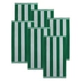 thumbnail image 3 of Superior Cotton Striped Oversized Beach Towel Set of 6, 34" x 64", Dark Green, 3 of 12