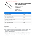 thumbnail image 2 of Inner Tie Rod End Set - Compatible with 1998 - 2004 Dodge Intrepid 1999 2000 2001 2002 2003, 2 of 2