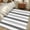 Gray, variant on Grey Ombre Stripe 3ft Round Rug, Modern Farmhouse Vertical Striped Non-Skid Rubber Backing Large Area Rugs - Living Room Bedroom Home Office, Indoor Floor Mat Carpets Washable Rug