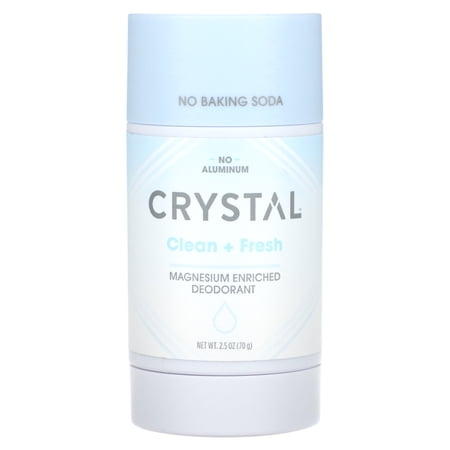 Magnesium Enriched Deodorant  Clean + Fresh  2.5 oz (70 g)  Crystal
